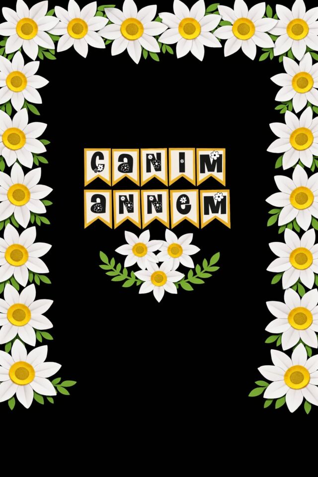Anneler Günü Kutlu Olsun,Canım Annem 200x200 Cm Fon