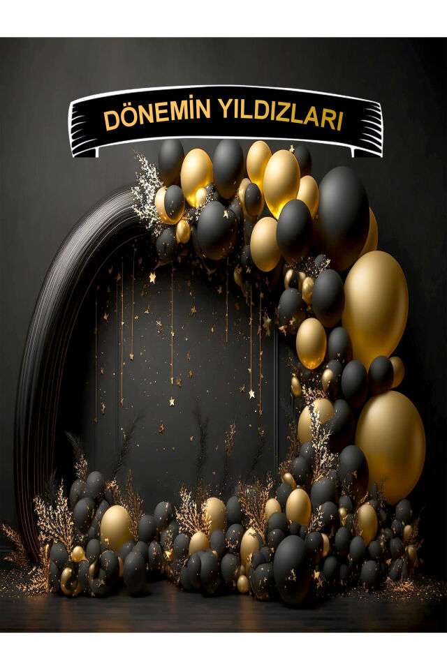 Dönemin Yıldızları, Karne Panosu, Okul Etkinlik 250x200cm EK DİKİŞLİ Kumaş Afiş