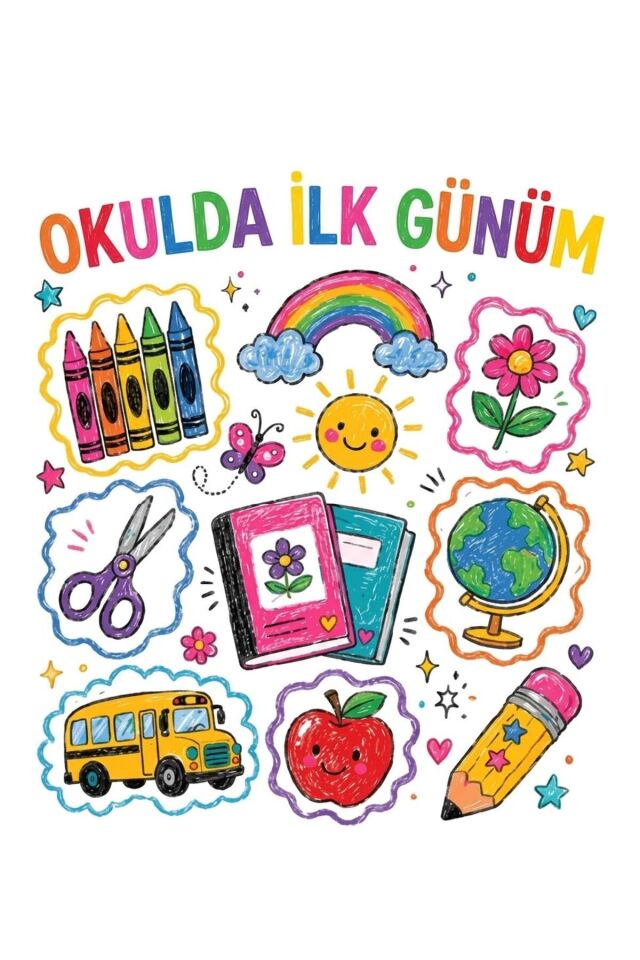 Okulda İlk Günüm,Macera Başlıyor,Okul Etkinlik 200X250 Kumaş Afiş