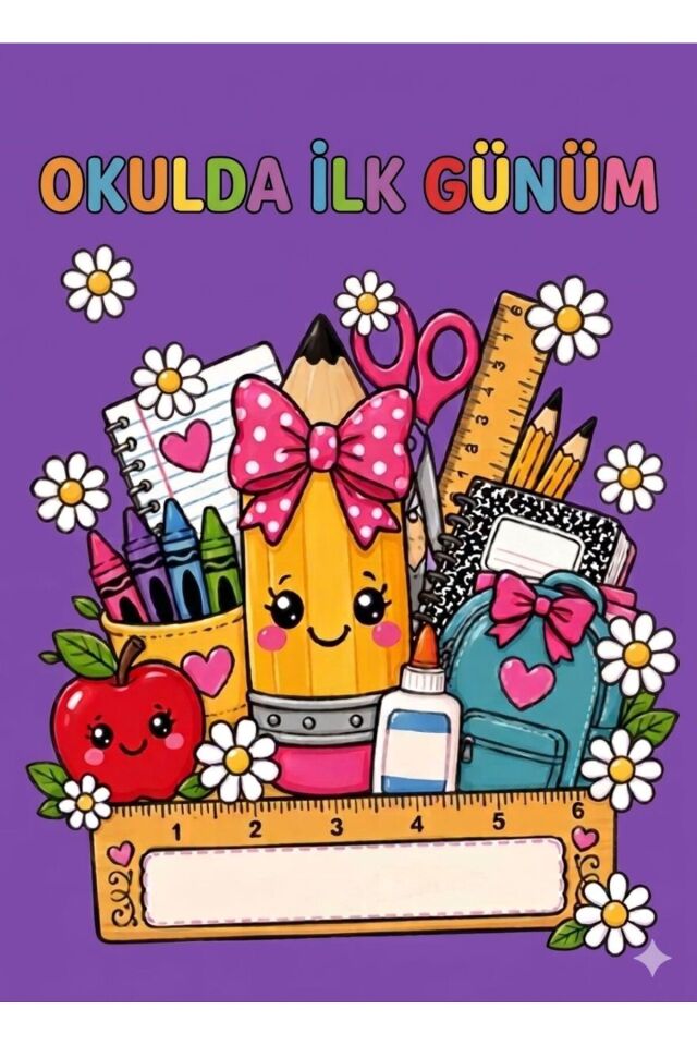 Okulda İlk Günüm,Macera Başlıyor,Okul Etkinlik 200x200 Kumaş Afiş