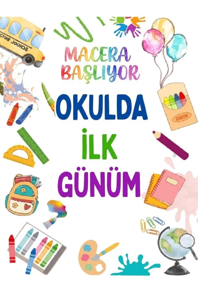 Okulda İlk Günüm, Macera Başlıyor, Okul Etkinlik Kumaş Pano