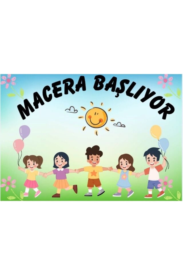 Macera Başlıyor, Okul Etkinlik Kumaş Fon