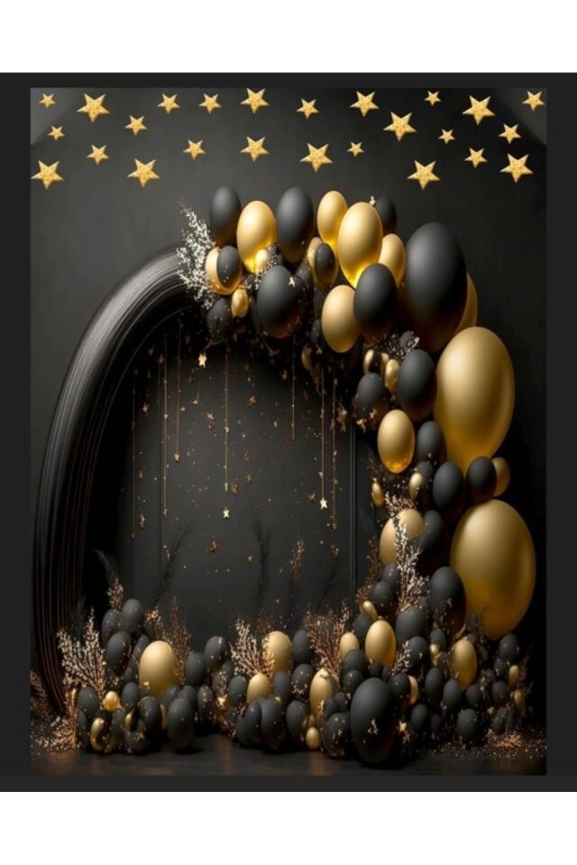 Doğum Günü, Balon Zinciri, Parti, Etkinlik, Fotoğraf Çekimi, Kumaş Arka Fon 150x200 cm
