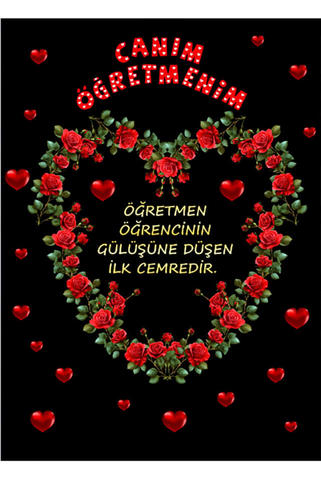 Canım Öğretmenin, 24 Kasım Öğretmenler Günü, Okul Etkinlik Kumaş Pano