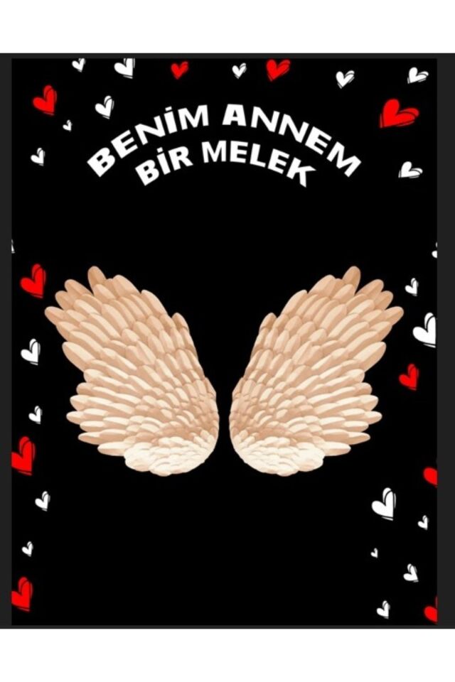 Benim Annem Bir Melek, Anneler Günü, Okul Etkinlik Kumaş Fon 200x200 Ek Dikişli