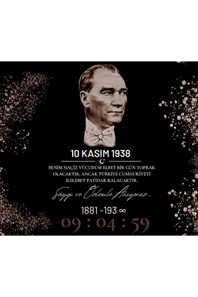 150x200 cm, 10 Kasım Atatürk, Okul Etkinlik Kumaş Fon