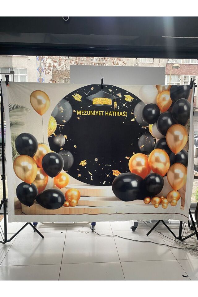 200x200 Cm EK DİKİŞLİ Mezuniyet Hatırası Fonu Okul Panoları, Etkinlik Fon