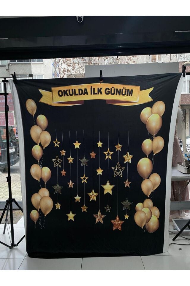 150x200 cm, Okulda İlk Günüm, Okul Etkinlik Kumaş Pano