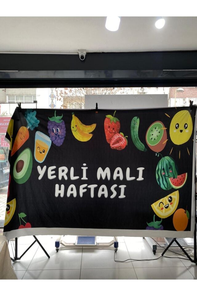 150x200 Cm Yerli Malı Haftası Fonu Okul Panoları, Etkinlik Fon