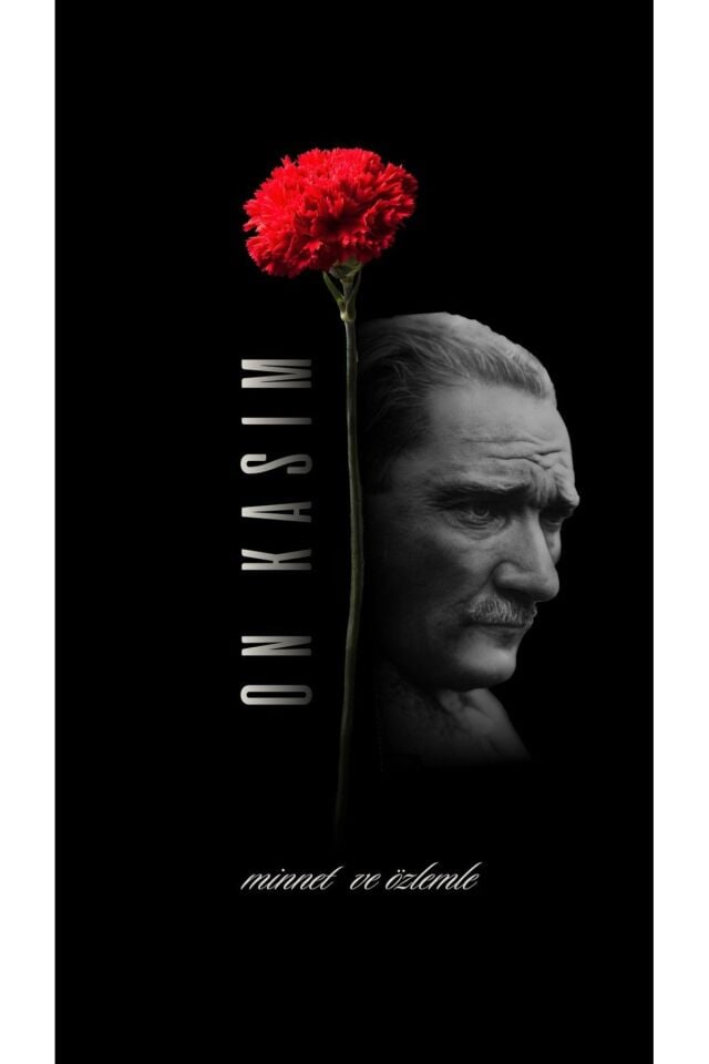150x200 cm, 10 Kasım Atatürk'ü Anma Günü Okul Etkinlik Kumaş Pano