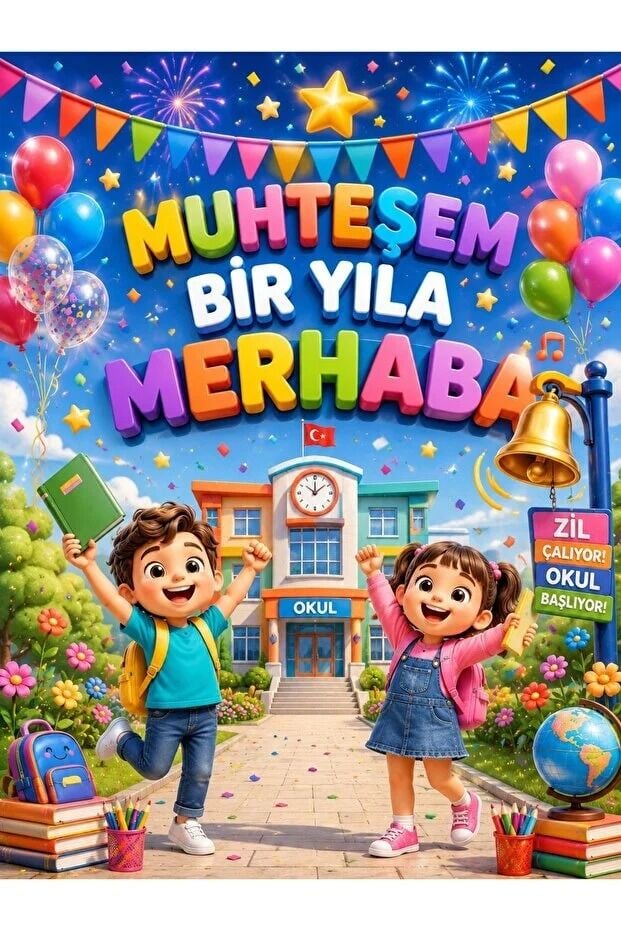 Muhteşem Bir Yıla Merhaba, Okul Etkinlik Kumaş Pano