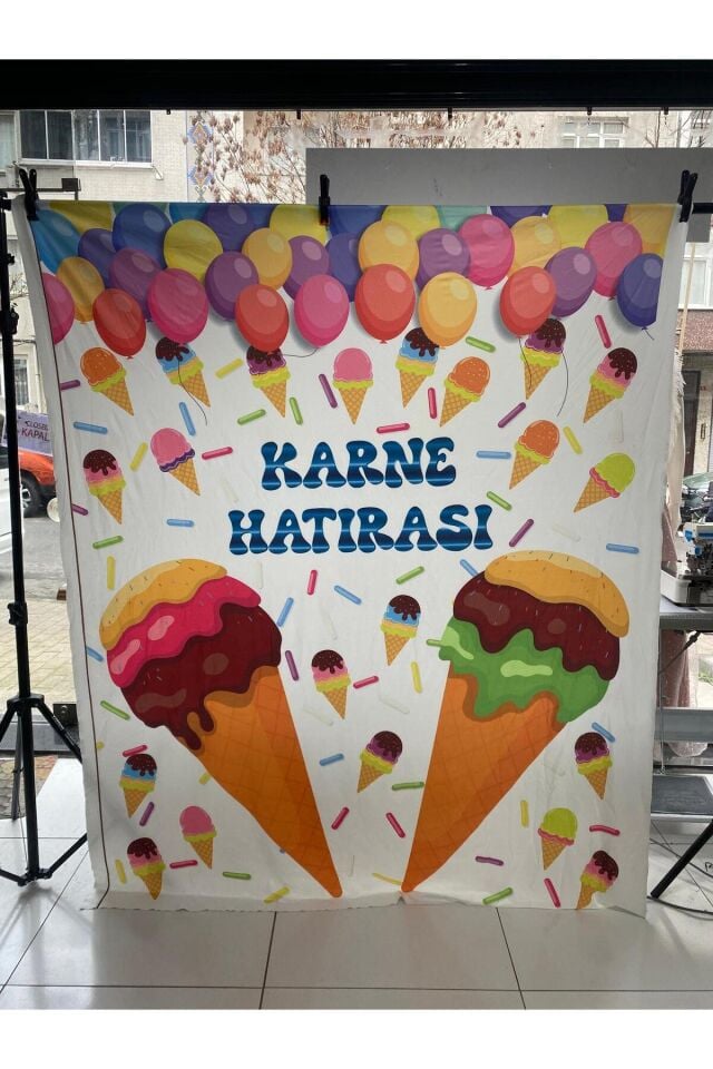 150x200 cm, Karne Hatırası,Okul Etkinlik Kumaş Fon
