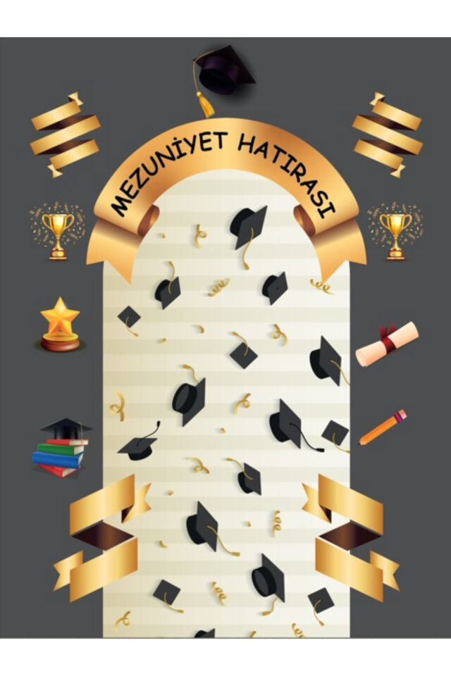 200x200cm EK DİKİŞLİ Okul Etkinlik Panoları, Mezuniyet