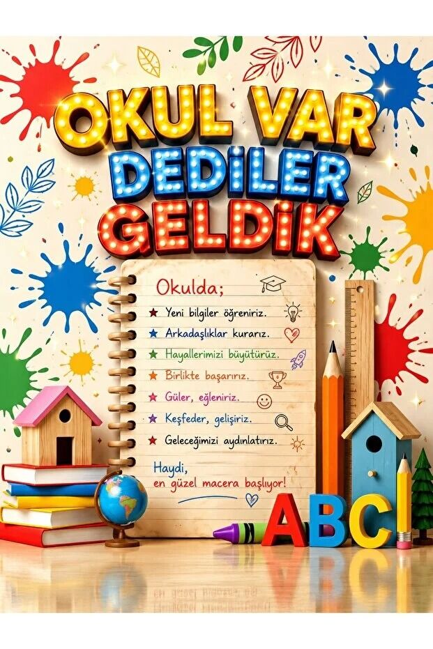 Okul Var Dediler Geldik, Okul Etkinlik Kumaş Pano
