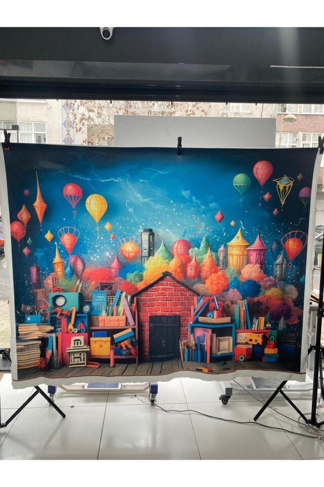 150x200 cm, Doğum Günü, Mezuniyet, Okul Etkinlik Kumaş Fon
