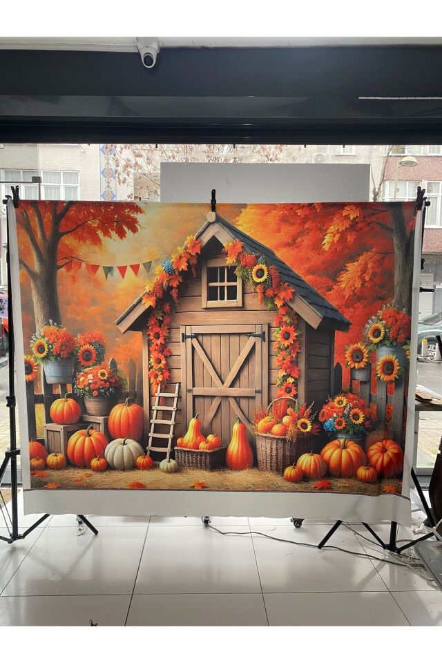 150x200 cm, Sonbahar, Doğum Günü, Mezuniyet Okul Etkinlik Kumaş Fon