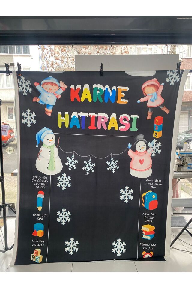 150x200 cm, Karne Hatırası, Okul Etkinlik Kumaş Fon