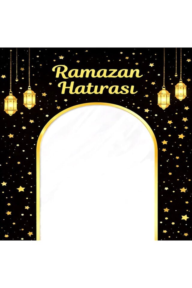 200x200 cm Ek Dikişli, Ramazan Hatırası, Ramazan Panosu, Okul Etkinlik Kumaş Pano