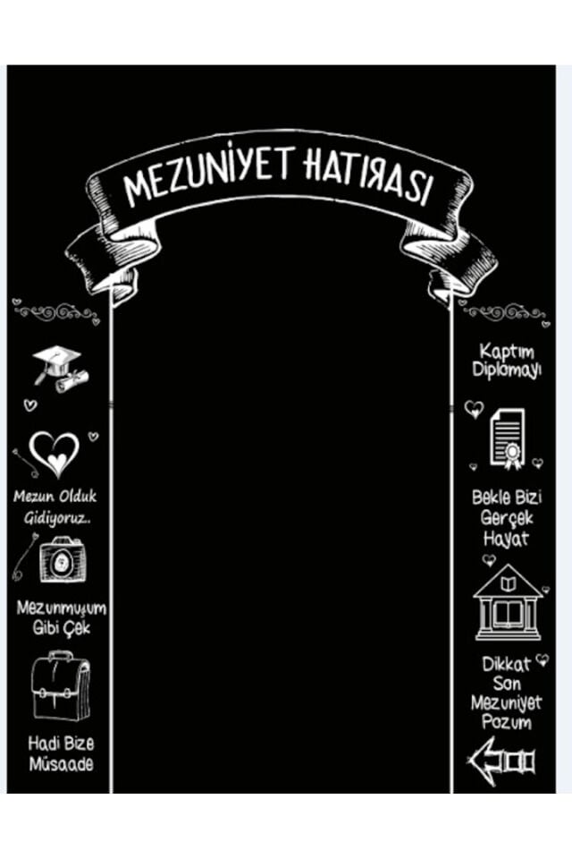 150x200 cm, Mezuniyet Hatırası, Okul Etkinlik Kumaş Pano