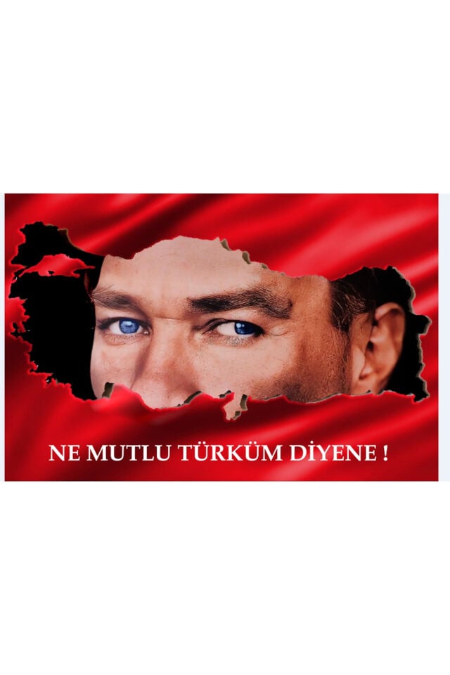 150x200 cm, 29 Ekim Panosu, Atatürk Portre, Okul Etkinlik Kumaş Pano