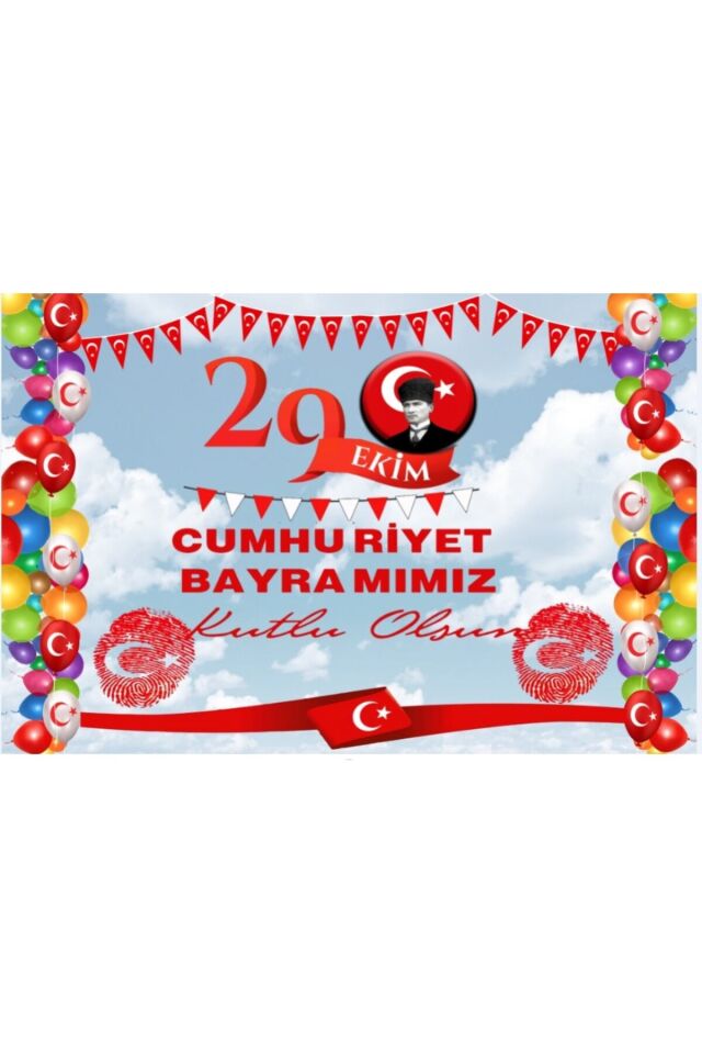 29 EKİM, CUMHURİYET BAYRAMI, OKUL ETKİNLİK, TATİL, PANO 250x200