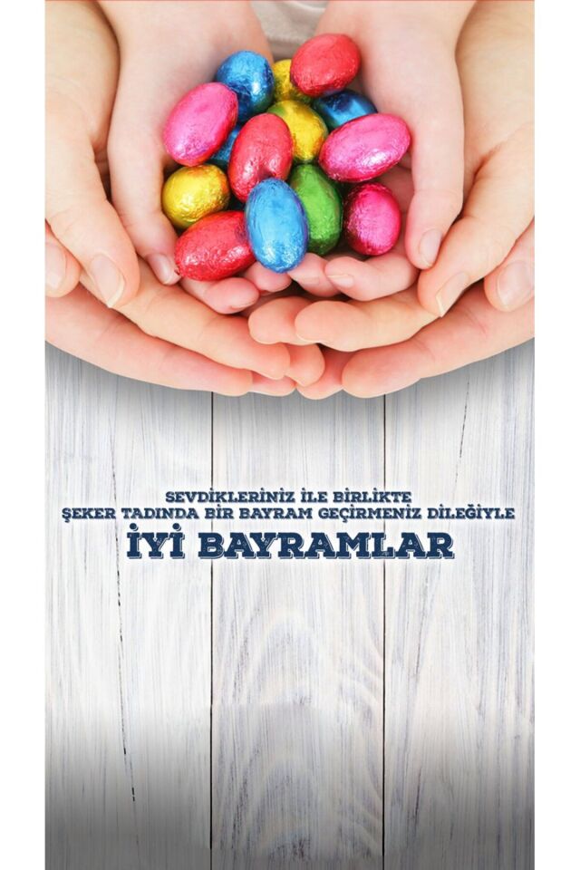 İyi Bayramlar Yazılı Konsept Renkli Etkinlik Kumaş Fon 250x200 Cm Ek Dikişli