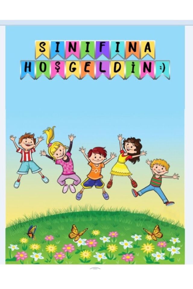 Sınıfına Hoşgeldin, Okul Etkinlik Kumaş Fon 150x200