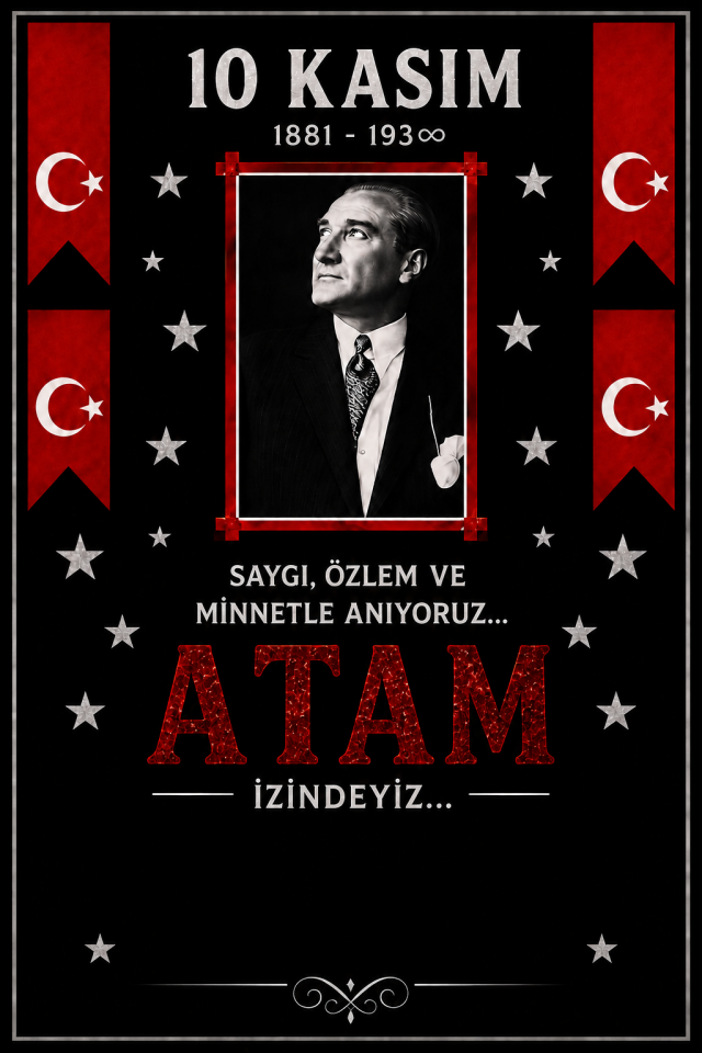 10 Kasım, Atam İzindeyiz, Okul Etkinlik Kumaş Pano
