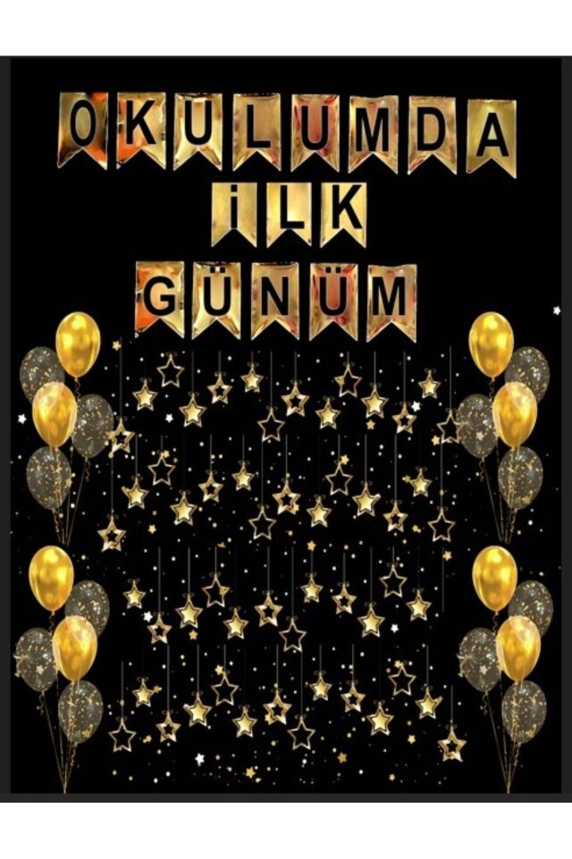 Okulumda İlk Günüm, Okul Etkinlik Kumaş Fon 250x200 Ek Dikişli