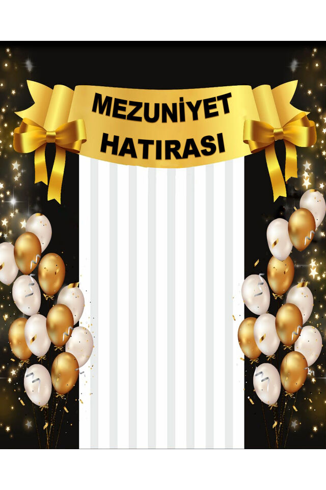 250x200 cm Ek Dikişli, Mezuniyet Hatırası, Okul Etkinlik Kumaş Fon