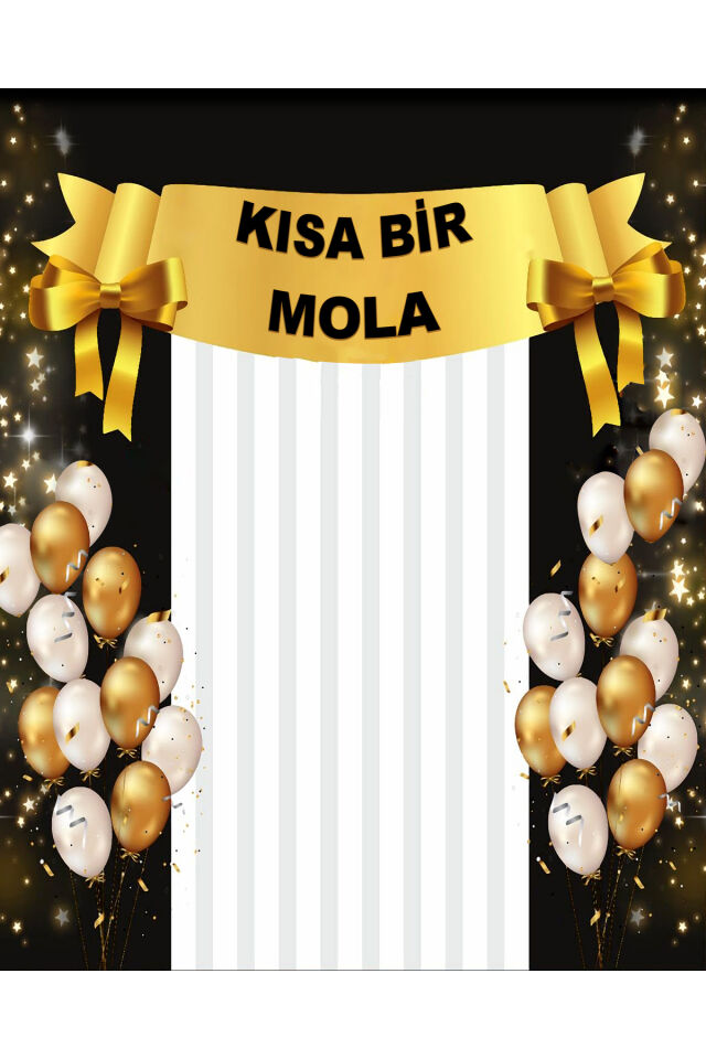 200x200 cm Ek Dikişli, Kısa Bir Mola, Ara Tatil, Okul Etkinlik Kumaş Fon