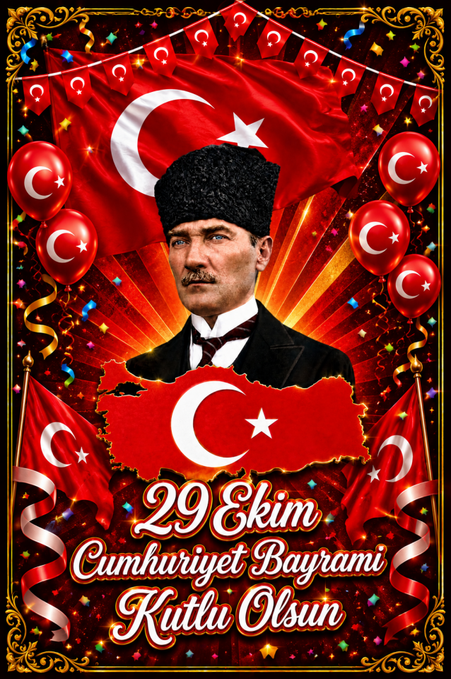 29 Ekim Cumhuriyet Bayramı, Okul Etkinlik Kumaş Pano