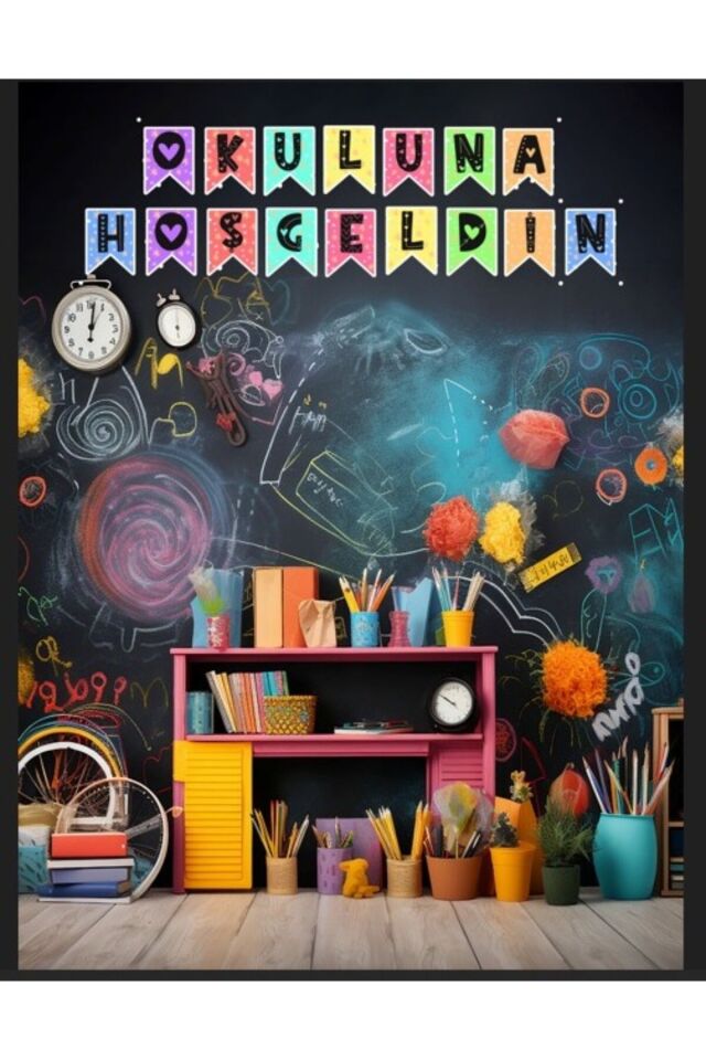 Okuluna Hoşgeldin, Okul Etkinlik Kumaş Fon 150x200