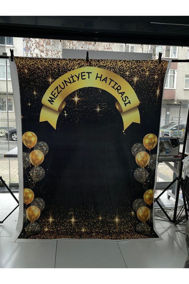 250x200 cm Ek Dikişli, Mezuniyet Hatırası, Okul Etkinlik Kumaş Pano