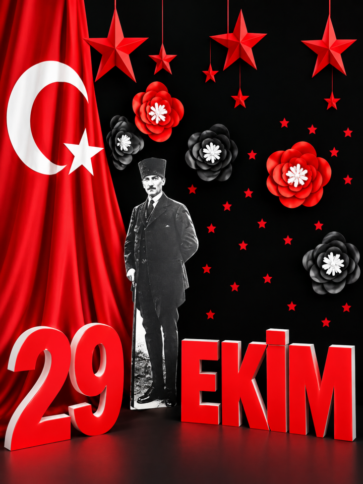 29 Ekim Cumhuriyet Bayramı, Okul Etkinlik Kumaş Pano