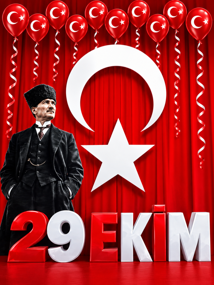 29 Ekim Cumhuriyet Bayramı, Okul Etkinlik Kumaş Pano