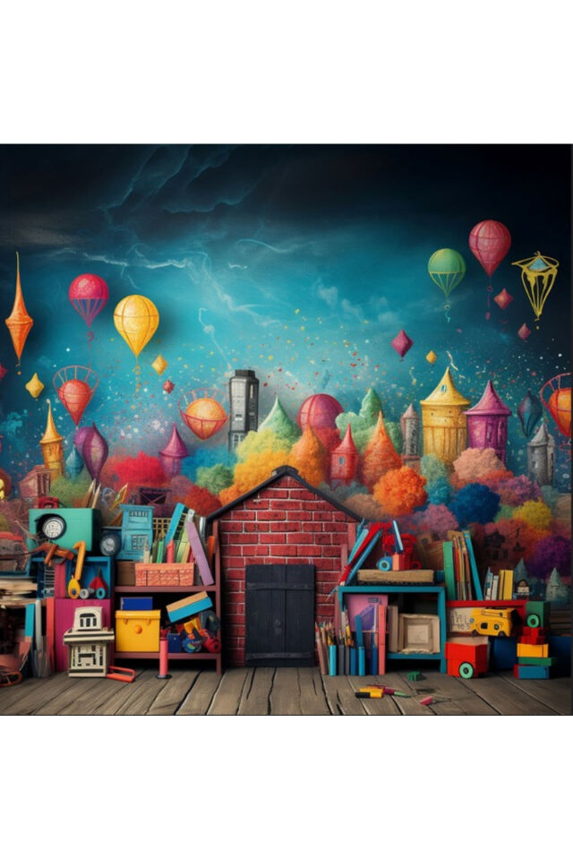 200x200 Cm Doğum Günü, Okul Etkinlik Kumaş Fon Ek Dikiş