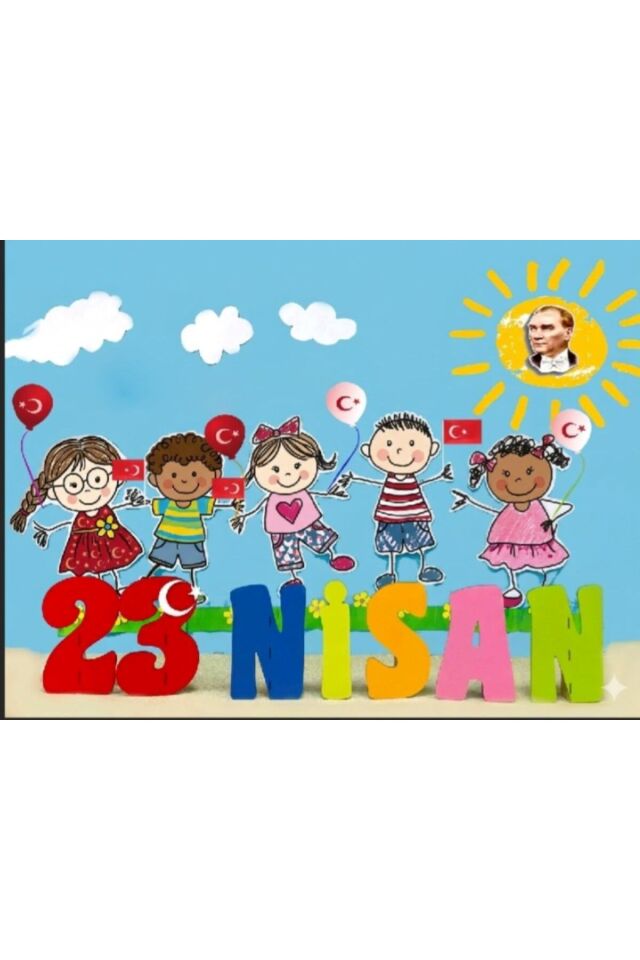 23 Nisan Kutlu Olsun Okul Etkinlik Fonları 150x200 Cm