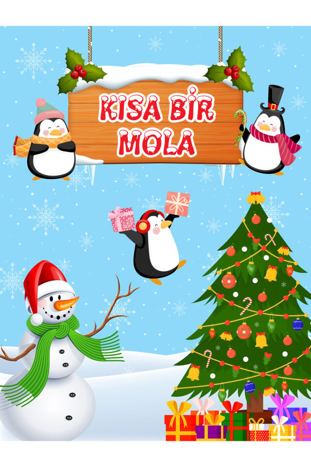 Kısa Bir Mola, Okul Etkinlik Kumaş Fon 250x200 Ek Dikişli