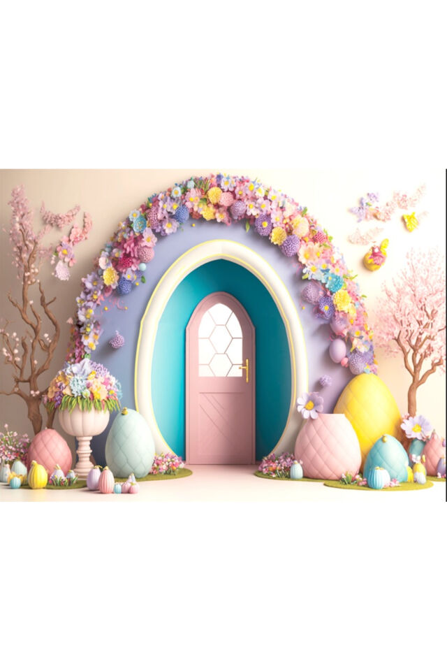 250x200 cm Doğum Günü, Okul Etkinlik Kumaş Fon Ek Dikişli