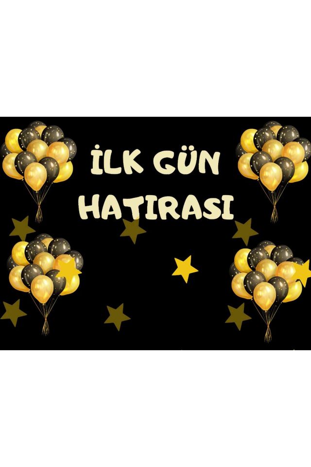 150X200 cm ,İlk Gün Hatırası ,Okul Etkinlik Kumaş Fon