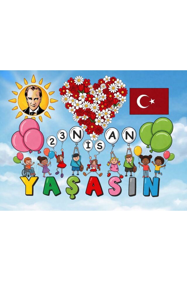 23 Nisan Okul Etkinlik Fonları 150x200 Cm
