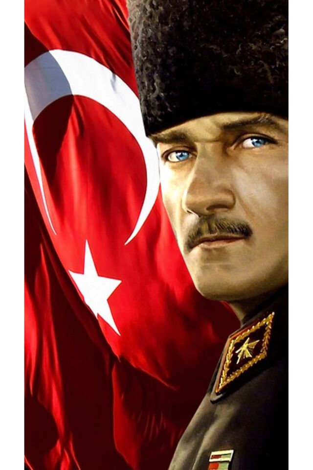150X200 cm , Mustafa Kemal ATATÜRK ,Okul Etkinlik Kumaş Fon