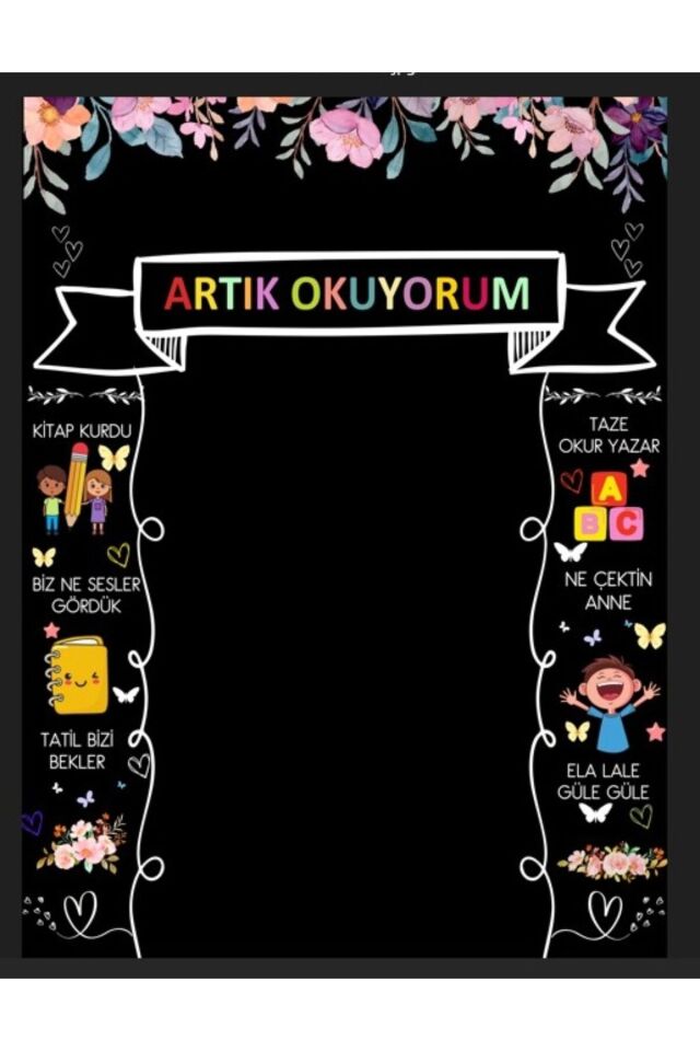 Okuma Bayramı, Okul Etkinlik, Kumaş Fon 150x200