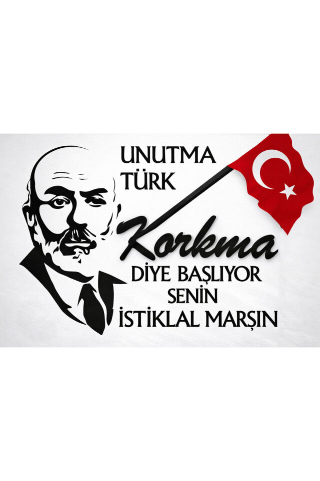 200x200 EK DİKİŞLİ Kumaş Okul Panoları, Etkinlik Fon, 12 mart İstiklal marşı panosu