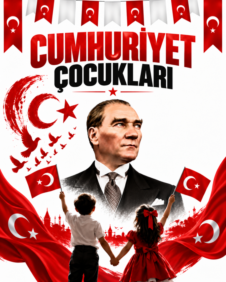 29 Ekim, Cumhuriyet Çocukları, Okul Etkinlik Kumaş Pano