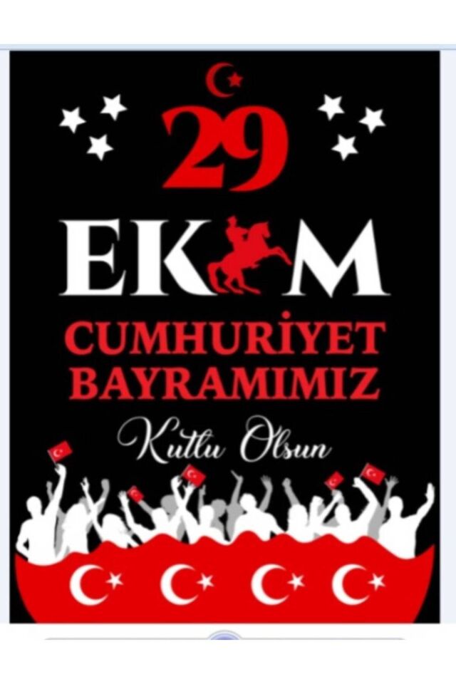 29 Ekim Cumhuriyet Bayramı, Okul Etkinlik Kumaş Fon 150x200