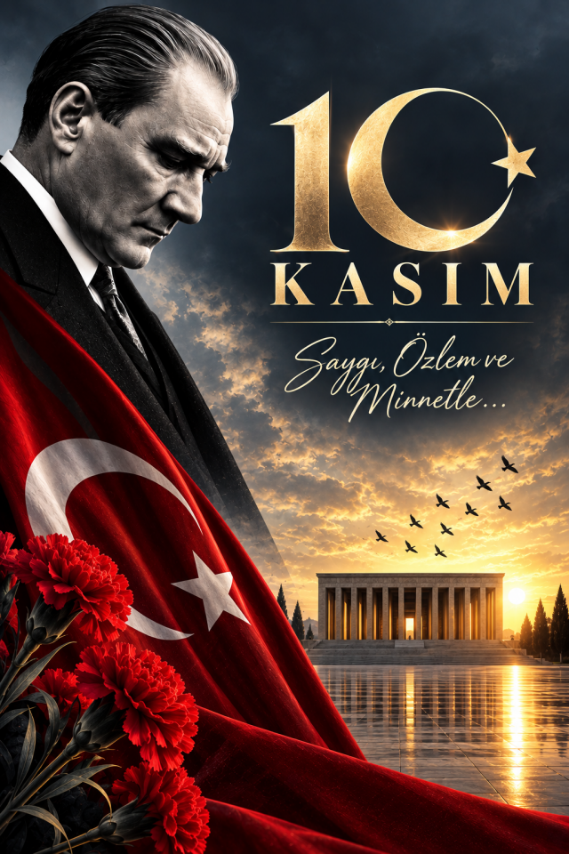 10 Kasım, Saygı Özlem ve Minnetle, Okul Etkinlik Kumaş Pano