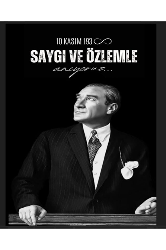 10 Kasım, ATATÜRK'Ü ANMA, Sevgiyle Anıyoruz, Okul Etkinlik, Kumaş Arka Pano 250x200 EKLEME DİKİŞLİ