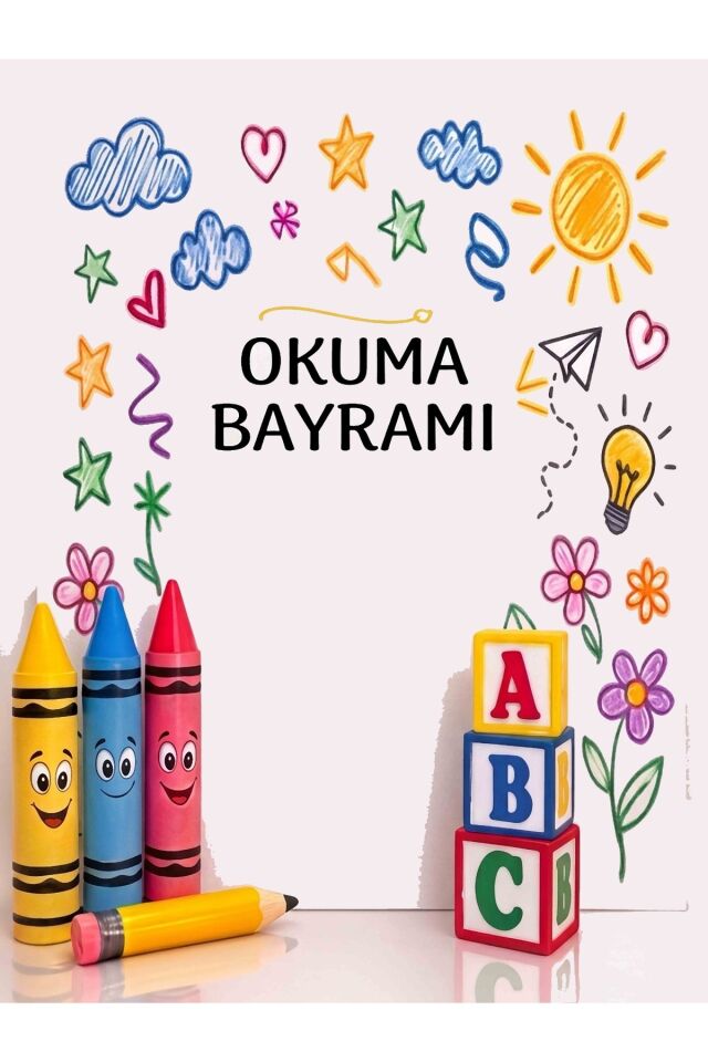 Okuma Bayramı, Okul Etkinlik Kumaş Fon 150x200